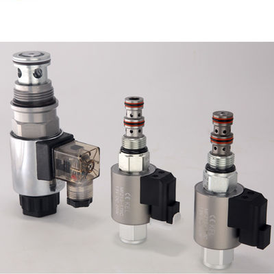Klep Kartrid Solenoid Berujung Otomotif 24V Klep Hidraulik Tiga Cara