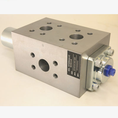 Klep Manifold Solenoid Listrik Blok Manifold Hidraulik Baja Standar