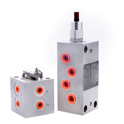 8 Cara 2 Posisi katup solenoid hidrolik Bahan tubuh baja listrik