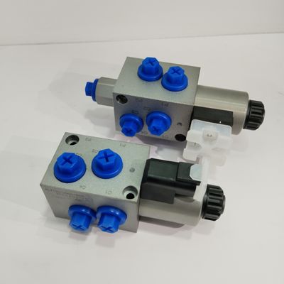 Hidraulik Listrik On Off Solenoid Valve 2 Posisi 6 Way Baja Besi Badan