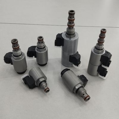 Industri 4 Port Solenoid Valve Cartridge Elektromagnetic Hydraulic Valve