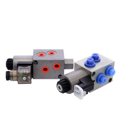 Cartridge Hydraulic Solenoid Valve 2 Posisi 6 Way Manifold Block disesuaikan