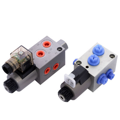 Klep Kontrol Solenoid Efisiensi Tinggi 6 Way 2 Posisi Klep Listrik Hidraulik